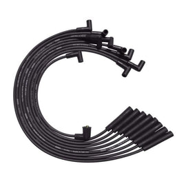 Moroso BB Ford 351C/390/429/460 Unsleeved HEI 135 Deg Boots Ultra Spark Plug Wire Set - Black