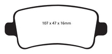 Cargar imagen en el visor de la galería, EBC 10+ Buick Allure (Canada) 3.0 Greenstuff Rear Brake Pads