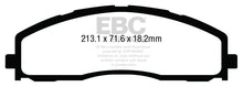 Cargar imagen en el visor de la galería, EBC 13+ Ford F250 (inc Super Duty) 6.2 (2WD) Ultimax2 Front Brake Pads