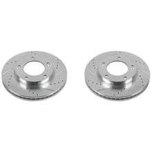 Cargar imagen en el visor de la galería, Power Stop 07-09 Kia Sorento Front Evolution Drilled &amp; Slotted Rotors - Pair