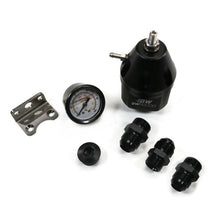 Cargar imagen en el visor de la galería, DeatschWerks DWR2000 AFPR + Pressure Gauge + 10AN Fittings - Anodized Black