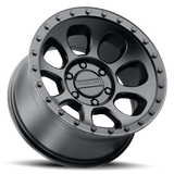 Raceline 961B Bolt 17x9in / 5x127 BP / -12mm Offset / 78.1mm Bore - Satin Black
