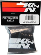 Load image into Gallery viewer, K&amp;N Precharger Air Filter Wrap Black Universal Polyester 12in Height 6in Base Inside Diameter
