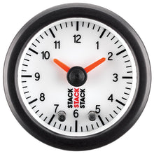 Cargar imagen en el visor de la galería, Autometer Stack Analog Clock Gauge - White