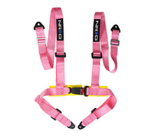 Cargar imagen en el visor de la galería, NRG 4 Point Seat Belt Harness / Buckle Lock- Pink