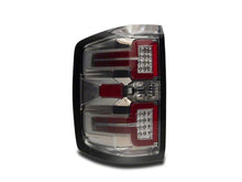 Load image into Gallery viewer, Raxiom 14-18 Chevrolet Silverado 1500 LED Tail Lights/SeqTurn Signals- Chrome- Smoked Lens