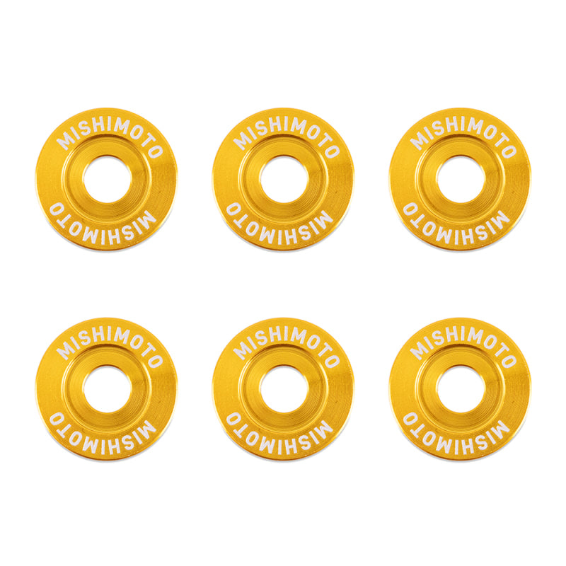 Mishimoto Small Fender Washer Kit (6pcs) - Gold