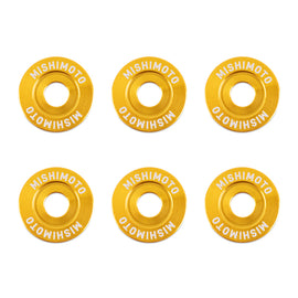 Mishimoto Small Fender Washer Kit (6pcs) - Gold