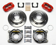 Cargar imagen en el visor de la galería, Wilwood Dynapro Low-Profile 11.00in P-Brake Kit - Red Chevy 12 Bolt Spcl 2.81in Offset