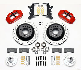 Wilwood Narrow Superlite 6R Frt Hub & 1PC Rtr Kit 12.88in Drilled -Red 60-68 Ford/Mercury Full Size