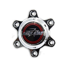 Cargar imagen en el visor de la galería, Race Star 93 Truck Star Chrome Plastic Cap w/ Medallion &amp; Screws