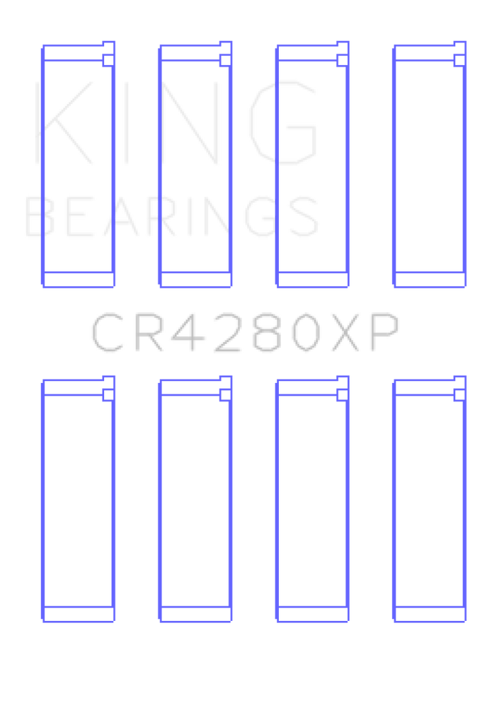 King Engine Bearings Subaru WRX/STi EJ20/EJ22/EJ25 48mm Rod (Size +.025) Performance Rod Bearing Set