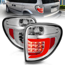 Cargar imagen en el visor de la galería, ANZO 2004-2007 Dodge Grand Caravan LED Tail Lights w/ Light Bar Chrome Housing Clear Lens