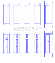 Load image into Gallery viewer, King Engine Bearings Nissan KA-24DE Performance Main Bearing Set - Size +0.25mm