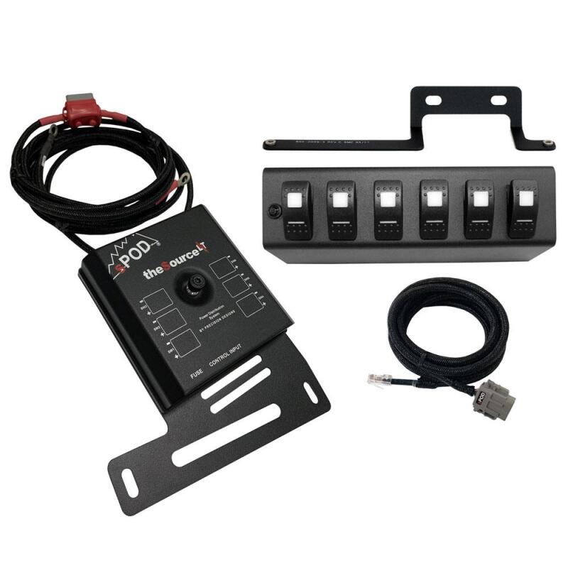 sPOD 09-18 Jeep Wrangler JK SourceLT w/Green LED Switch Panel