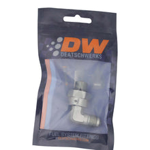 Cargar imagen en el visor de la galería, DeatschWerks 6AN ORB Male Swivel to 90-Degree 6AN Male Flare - Anodized DW Titanium