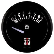 Cargar imagen en el visor de la galería, Autometer Stack 52mm 0-7 Bar M10 (M) Electric Oil Pressure Gauge - Black