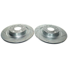 Cargar imagen en el visor de la galería, Power Stop 18-21 Volvo XC60 Rear Drilled &amp; Slotted Rotor (Pair)