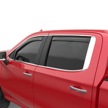 Load image into Gallery viewer, EGR 2019 Chevy 1500 Double Cab In-Channel Window Visors - Dark Smoke