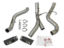 Cargar imagen en el visor de la galería, aFe LARGE BORE-HD 4in 409-SS DPF-Back Exhaust w/Dual Black Tips 2017 GM Duramax V8-6.6L (td) L5P