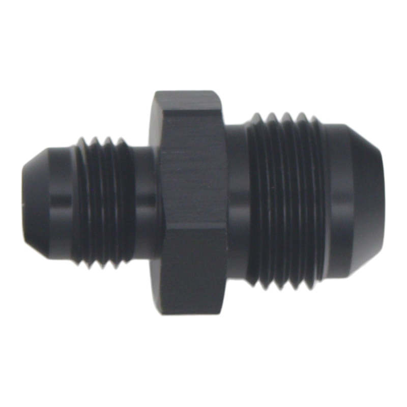 DeatschWerks 8AN Male Flare to 6AN Male Flare Reducer Straight - Anodized Matte Black