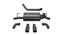 Load image into Gallery viewer, Corsa 2018-2024 Jeep Wrangler JL 2.5in Dual Rear Exit Black Tips Sport Axle-Back Exhaust