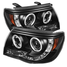 Cargar imagen en el visor de la galería, Spyder Toyota Tacoma 05-11 Projector Headlights CCFL Halo LED Blk High H1 Low H1 PRO-YD-TT05-CCFL-BK