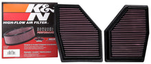 Cargar imagen en el visor de la galería, K&amp;N 2020 BMW M550i 4.4L V8 Replacement Air Filter (2 Per Box)