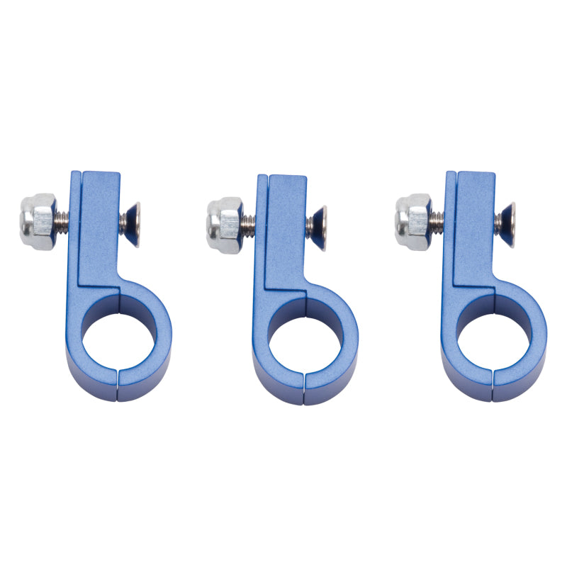 Russell Line Clamp For -6 Tubing Blue Anodize (4 Pack)