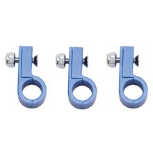 Cargar imagen en el visor de la galería, Russell Line Clamp For -6 Tubing Blue Anodize (4 Pack)