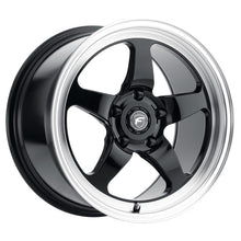Cargar imagen en el visor de la galería, Forgestar D5 Drag 18x5 / 5x120.65 BS / ET-10 / 2.6 Gloss BLK / Diamond Lip 78.1 Bore