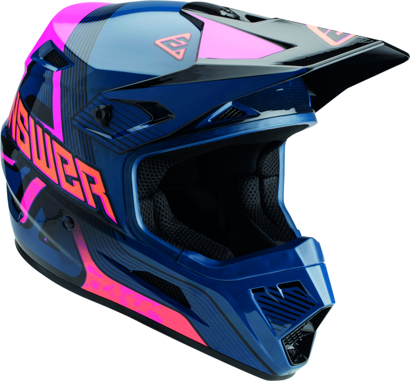 Answer AR1 Vendetta Helmet Dark Blue/Rhodamine/Orange Youth - Small