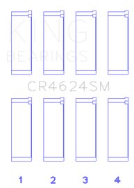 King Engine Bearings Hyundai G4KE / G4KC (Size +0.5) Rod Bearings (Set of 4)