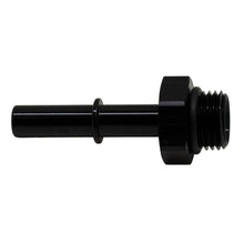 Cargar imagen en el visor de la galería, DeatschWerks 6AN ORB Male to 5/16in Male EFI Quick Connect Adapter - Anodized Matte Black