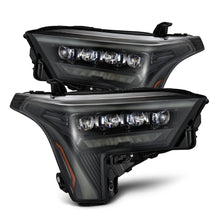 Cargar imagen en el visor de la galería, AlphaRex 22-23 Toyota Tundra NOVA-Series Headlights Alpha-Black w/Amber DRL - Req 810029 OR 810030