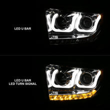 Cargar imagen en el visor de la galería, ANZO 2014-2015 Toyota Tundra Projector Headlights w/ U-Bar Chrome w/ DRL