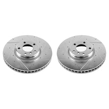 Cargar imagen en el visor de la galería, Power Stop 10-17 BMW 535i GT Front Evolution Drilled &amp; Slotted Rotors - Pair
