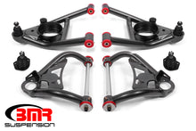 Cargar imagen en el visor de la galería, BMR 64-72 A-Body Upper And Lower A-Arm Kit - Black Hammertone