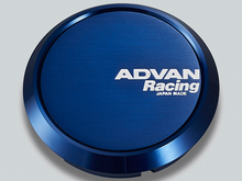 Cargar imagen en el visor de la galería, Advan 63mm Flat Centercap - Blue Anodized