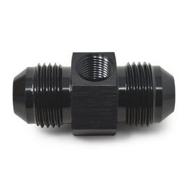 Russell Fitting -8 An Union With 1/8in Npt Pressure Port Blk Anodize