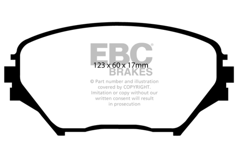 EBC 01-03 Toyota RAV 4 2.0 Greenstuff Front Brake Pads