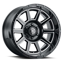 Cargar imagen en el visor de la galería, ICON Recoil 20x10 6x135 -24mm Offset 4.5in BS Gloss Black Milled Spokes Wheel