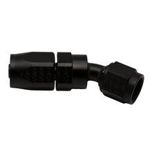 Cargar imagen en el visor de la galería, DeatschWerks 6 AN Female Flare Swivel 30-Degree Hose End CPE - Anodized Matte Black