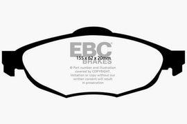 EBC 01-06 Chrysler Sebring Sedan 2.4 Yellowstuff Front Brake Pads