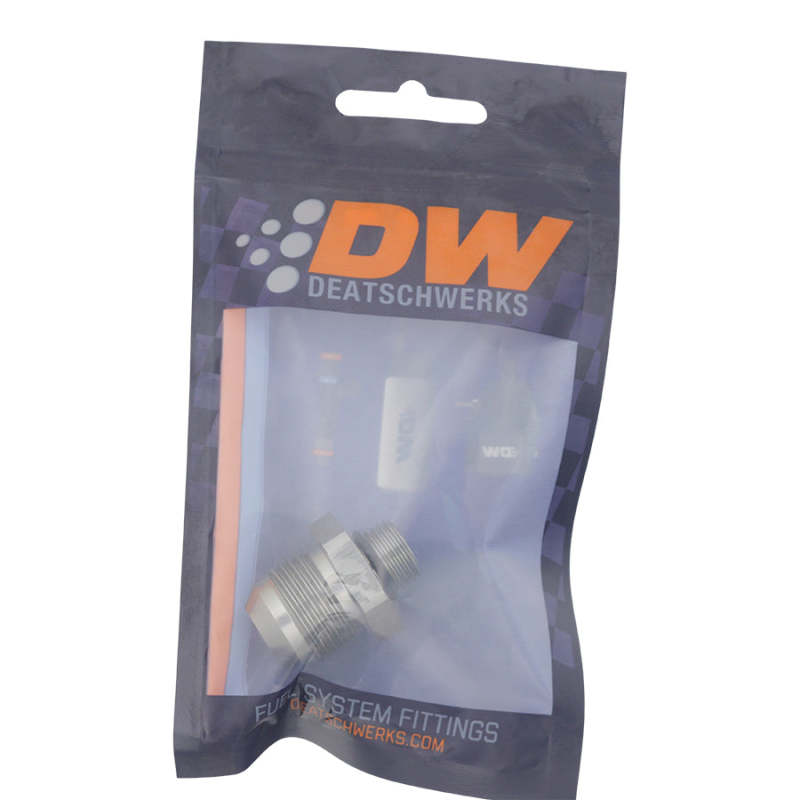 DeatschWerks 6AN ORB Male to 10AN Male Flare Adapter - Anodized DW Titanium