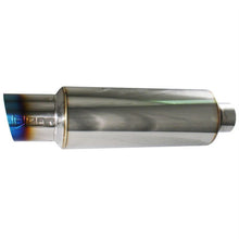 Cargar imagen en el visor de la galería, Injen 2 3/8 Universal Muffler w/Titanium burnt rolled Tip and stainless steel resonated inner wall