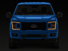 Cargar imagen en el visor de la galería, Raxiom 18-20 Ford F-150 LED Halo Surround Headlights with Amber DRL- Black Housing- Clear Lens