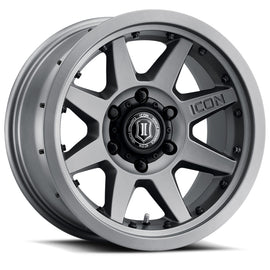 ICON Rebound Pro 17x8.5 / 5x5.5 / 0mm / 4.75in BS Titanium Wheel