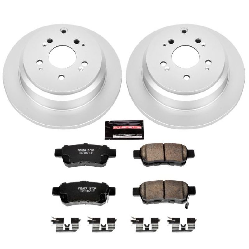 Power Stop 05-10 Honda Odyssey Rear Z17 Evolution Geomet Coated Brake Kit