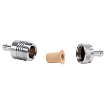 Cargar imagen en el visor de la galería, Russell Performance Chrome Street Fuel Filter (3in Length 1-1/8in diameter 5/16in inlet/outlet)